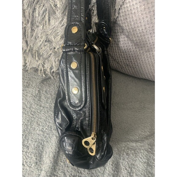 Marc Jacobs Black Cow Leather Two Way Zipper Shoulder Bag Purse Oversized. - Picture 10 of 16